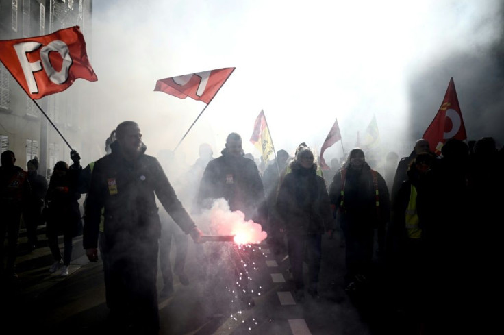 Macron's pension reforms have sparked street protests and a strike