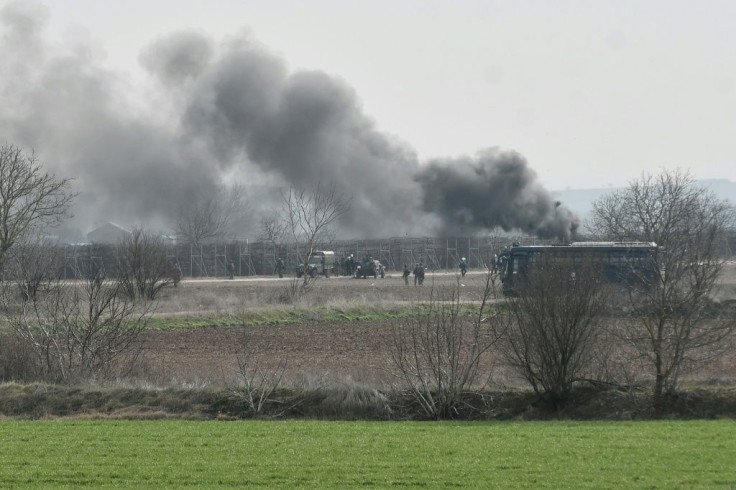 Violent clashes broke out between refugees and police on the Greek borderÂ