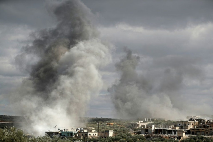 A Russia-backed military offensive on Syria's last major opposition bastion of Idlib since December has forced almost a million people -- more than 60 percent of them children -- out of their homes and shelters