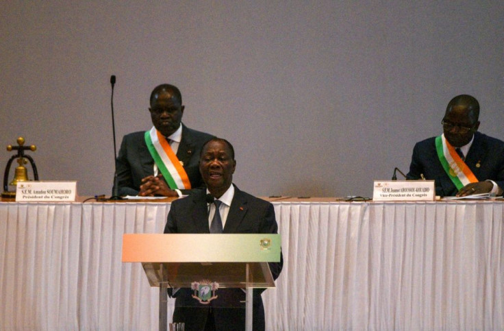Ouattara's announcement to Congress, which followed a 30-minute state of the nation address, was met with thunderous applause from lawmakers
