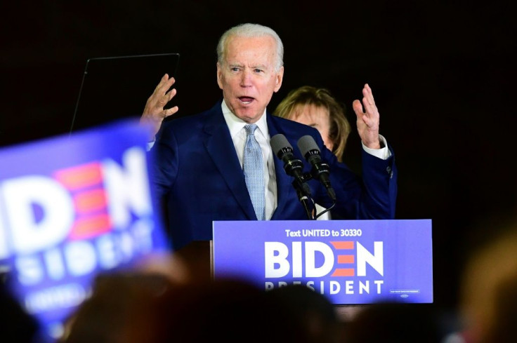 Massachusetts Senator Elizabeth Warren's withdrawal makes the Democratic presidential race a two-man contest between Joe Biden, pictured here, and Bernie Sanders