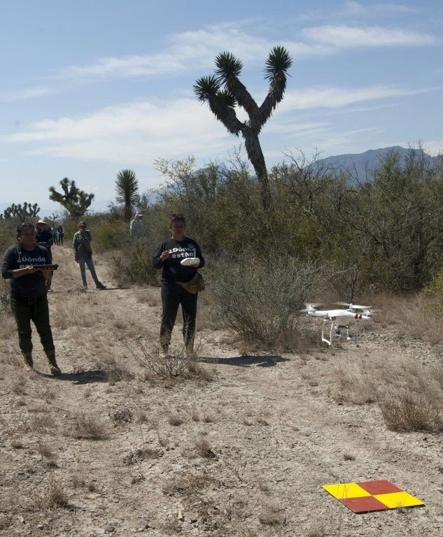 Leticia Hidalgo flies a drone to search for the remains of missing persons outside Salinas Victoria in northern Mexico