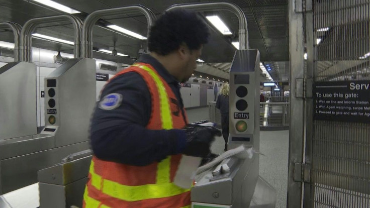 New York City transport authorities prepare for the impact of the new coronavirus by disinfecting subway stations.