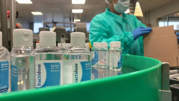 Some French manufacturers of anti-viral alcohol hand gel are working twice as hard and hiring temporary workers in the face of the explosion in demand due to coronavirus fears.