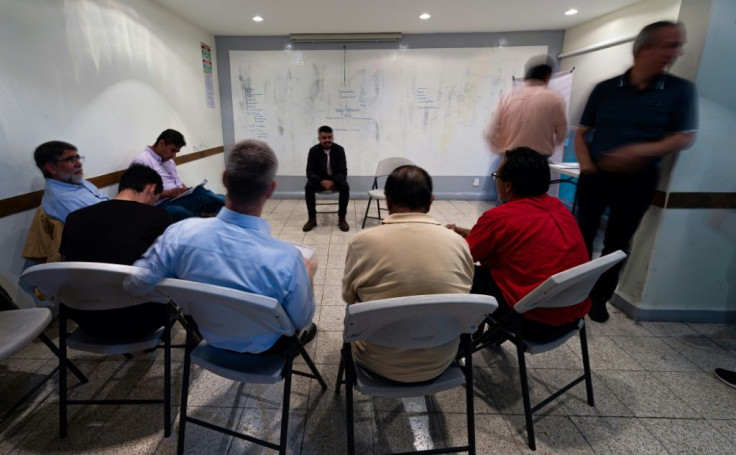 Participants of the support group meet to reflect on how machismo is deeply entrenched in Mexican society