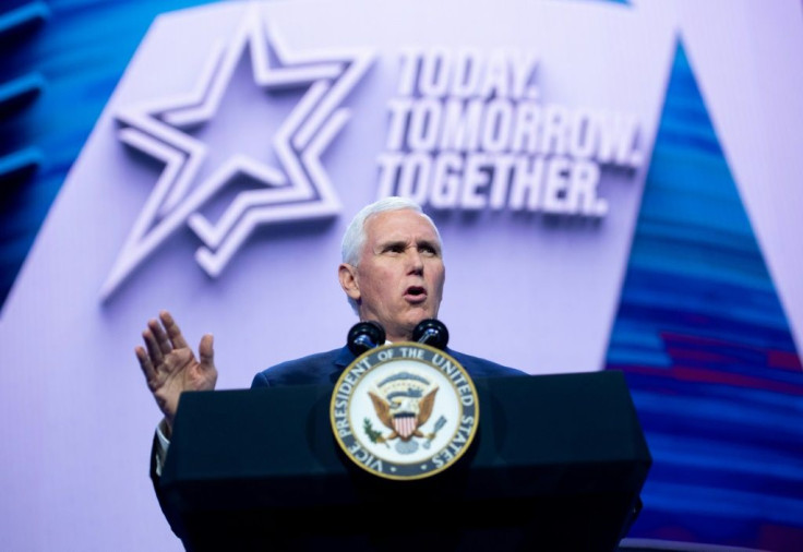 Vice President Mike Pence was among numerous high-profile politicians at the Washington conference