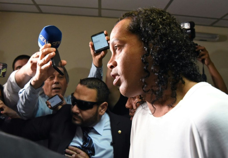 Brazilian authorities revoked Ronaldinho's passport in late 2018 after he failed to pay a $2.5 million fine for building a pier in a protected lake