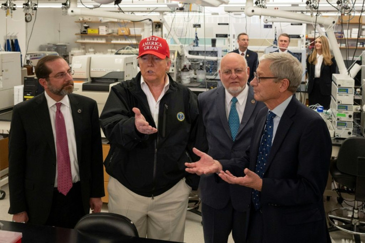 US President Donald Trump insisted during a visit to the Centers for Disease Control and Prevention the risk of having many people in close proximity "doesn't bother me at all"