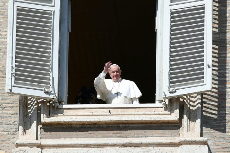 A glimpse of the pope after the livestream