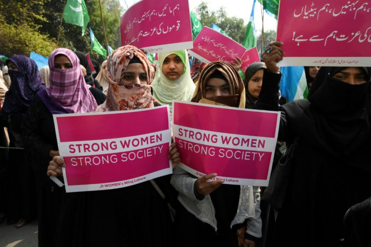 Supporters of the Pakistan's Jamaat-e-Islami party attended a rally in what remains an ultra-conservative society where women can still be put to death under ancient "honour" codes