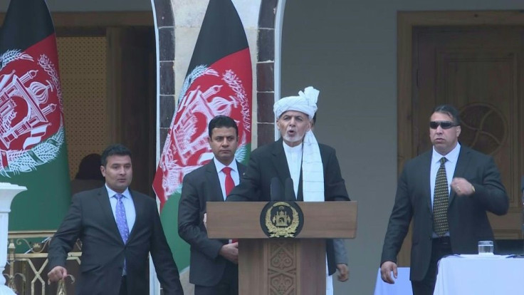 IMAGES Blasts are heard as Afghan President Ashraf Ghani is sworn in for a second term. His rival Abdullah Abdullah held a parallel inauguration that could plunge the country deeper into crisis ahead of peace talks with the Taliban.