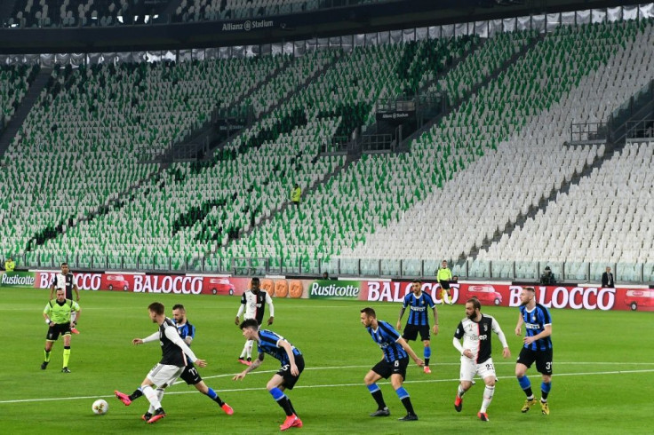 Serie A matches including Juventus v Inter Milan were played behind closed doors at the weekend.