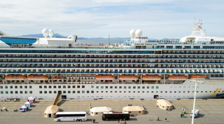 Passengers are being brought ashore in California from a cruise ship where at least 21 people have contracted new coronavirus