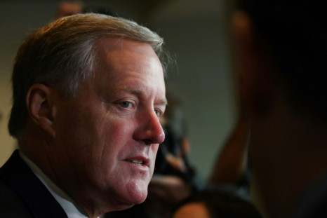 Although incoming US chief of staff Mark Meadows (pictured November 2019) is not exhibiting symptoms, and a precautionary test came back negative, he is going into self-quarantine after being exposed to the coronavirus