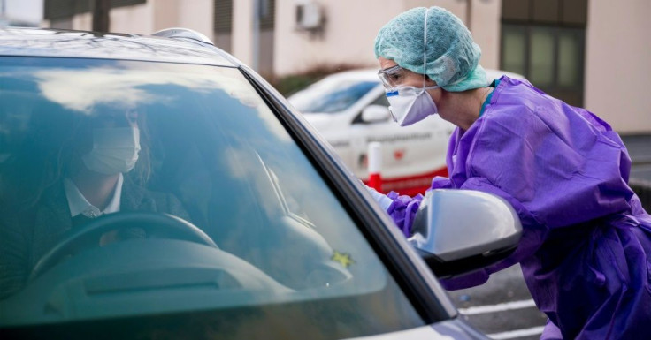 A German hospital in the town of Gross-Gerau is offering drive-through testing for the novel coronavirus