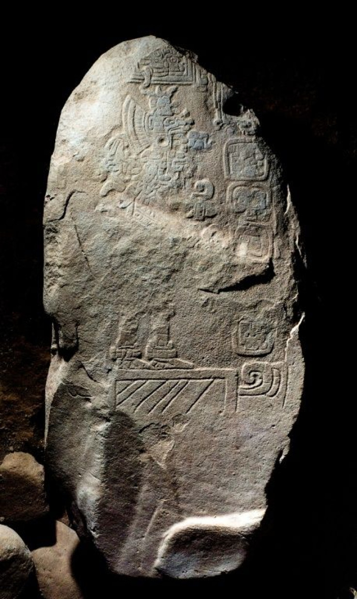 A stone at Guatemala's Tak'alik Ab'aj archaeological site