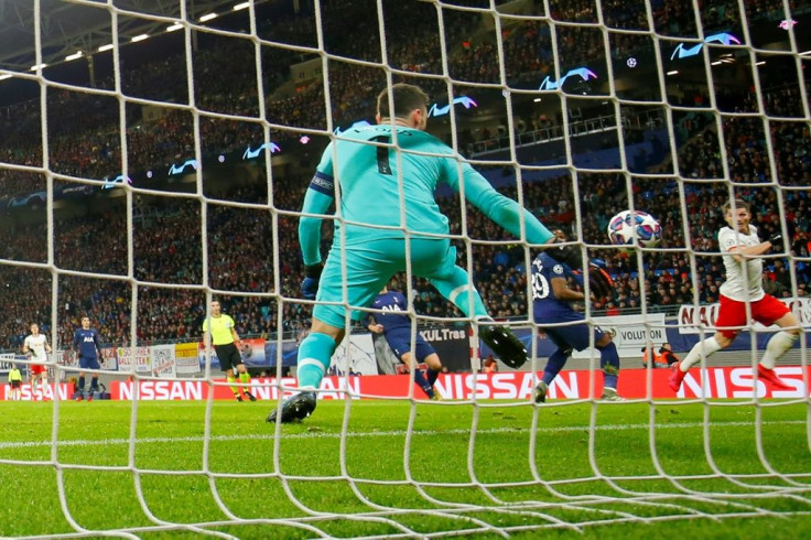 Tottenham goalkeeper Hugo Lloris was at fault for Leipzig's opening two goals