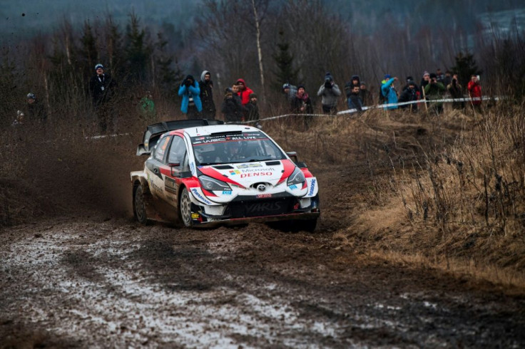 Elfyn Evans won in wintry Sweden