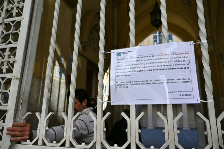 The two week school closure reportedly affects 1.5 million youngsters in the Madrid region
