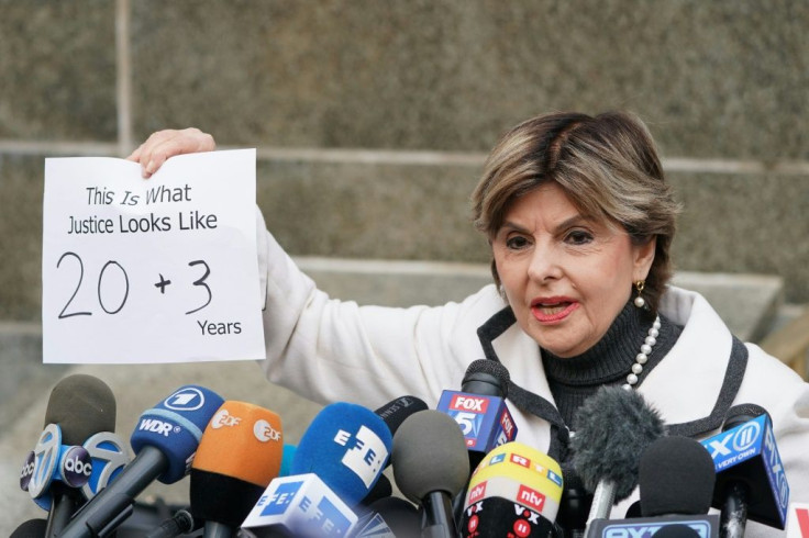 Attorney Gloria Allred speaks outside the courthouse following the sentencing of movie producer Harvey Weinstein at Manhattan Criminal Court on March 11, 2020 in New York