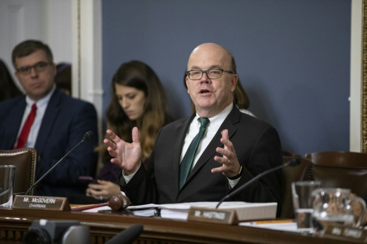 Representative Jim McGovern (pictured December 2019) heads the Congressional-Executive Commission on China, which is spearheading a drive to ban imports made by forced laborers in Xinjiang