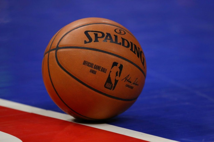 General view of NBA ball during a game between the Milwaukee Bucks and Detroit Pistons in February. The league has temporarily suspended its season after a Utah Jazz player tested positive for COVID-19