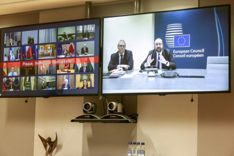 European Commission and European Council presidents Ursula von der Leyen and Charles Michel discussed with other senior officials the continent's response to the coronavirus in a conference call, urging cooperation to combat a global crisis