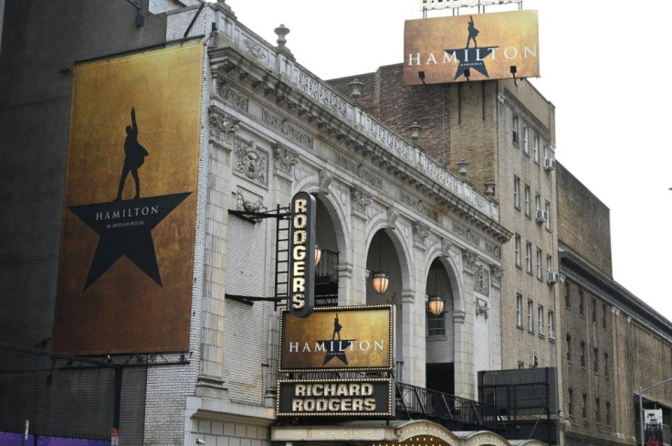 The Richard Rodgers Theatre, pictured in 2019, is an institution in the Broadway theater district, which has been forced to close by the coronavirus