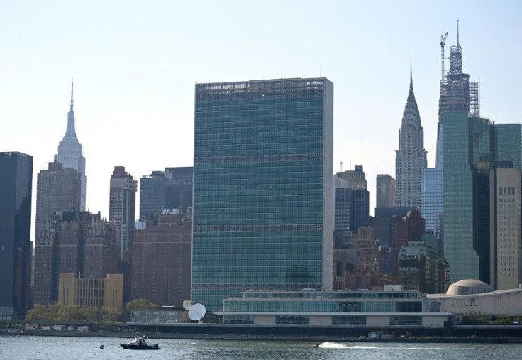 About 3,000 people are employed at the towering riverfront UN headquarters