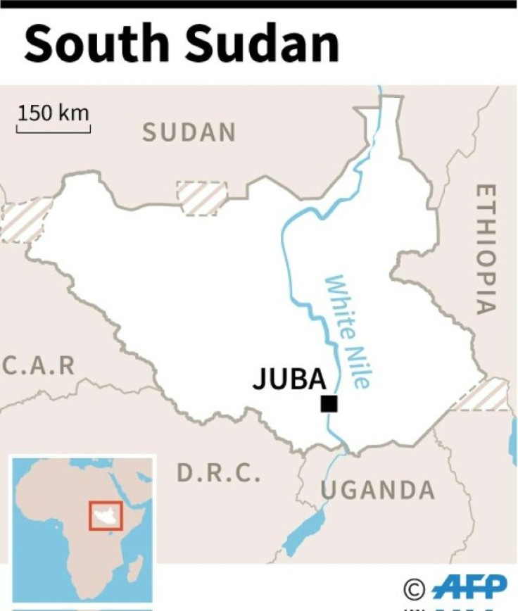 Map of South Sudan.