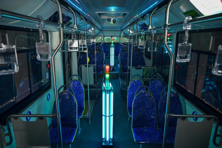Shanghai public transport firm Yanggao has converted a regular cleaning room into a UV light disinfection chamber