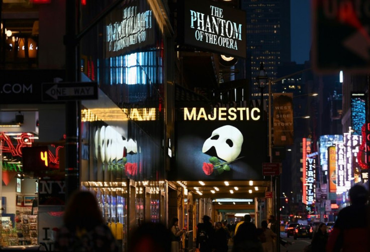 The entertainment industry is girding to weather a blow from coronavirus shutdowns, with major institutions from New York's Broadway, shown here, to California's Disneyland shutting down