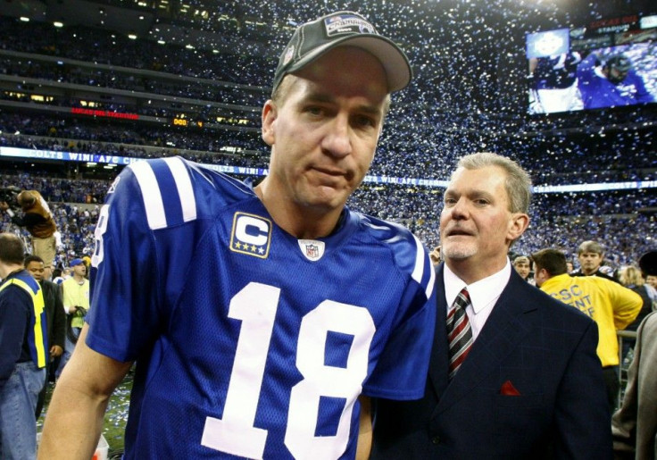 Jim Irsay and Peyton Manning