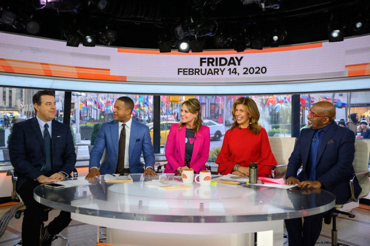 Today show hosts Carson Daly, Craig Melvin, Savannah Guthrie, Hoda Kotb, Al Roker