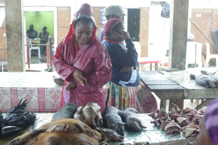 Some bushmeat lovers at the Libreville market were not discouraged by the coronavirus shadow looming over pangolins