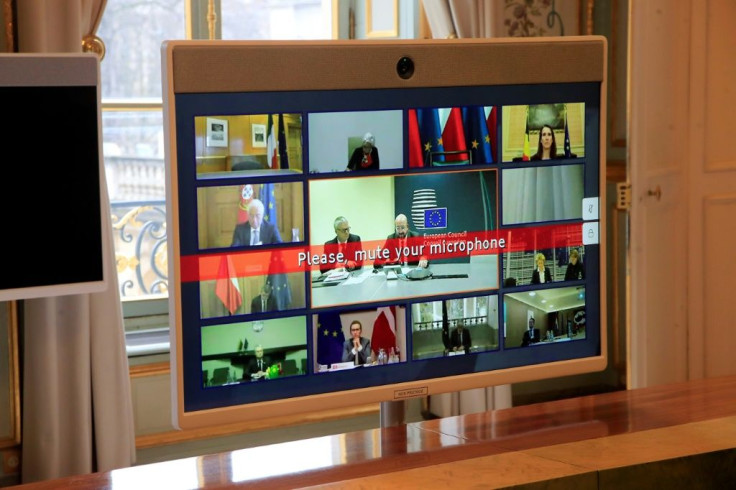 With the COVID-19 virus having forced several EU states into lockdown, the EU is also having to use video-conferencing as a means of keeping business going without actually having to meet up -- though diplomats wonder if the bloc will be able to cope