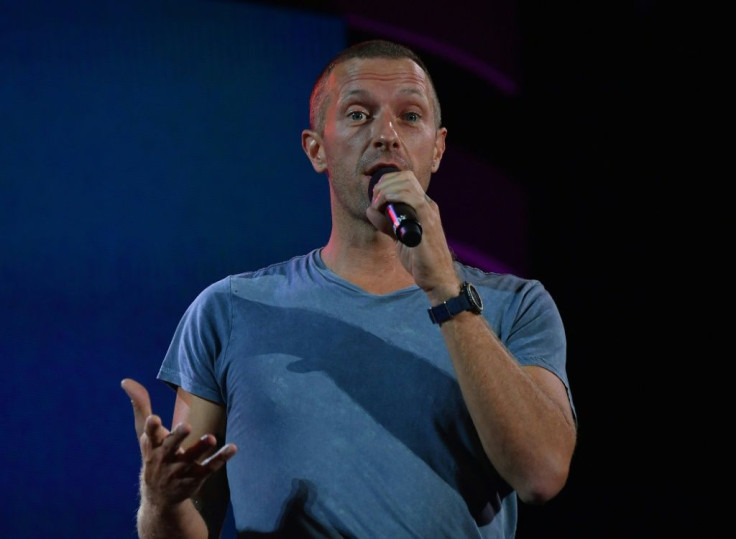Chris Martin speaks at the 2019 Global Citizen Festival, which he is collaborated with for an online concert as the coronavirus pandemic has fans -- and artists -- stuck at home