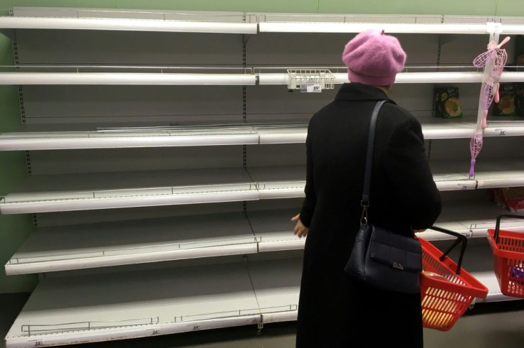 mages of empty supermarket shelves have circulated on social media and many have retreated to their dachas, traditional summer houses in the countryside