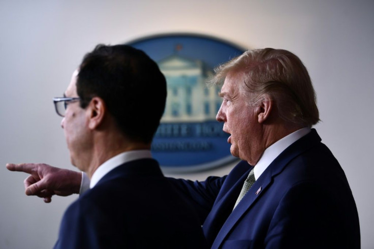 US President Donald Trump and Treasury Secretary Steven Mnuchin are pressing for a $1.3 trillion emergency stimulus package