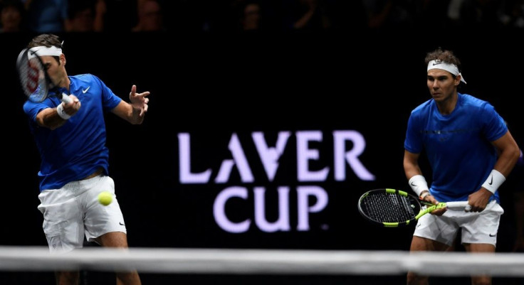 Roger Federer and Rafael Nadal team up at the 2017 Laver Cup