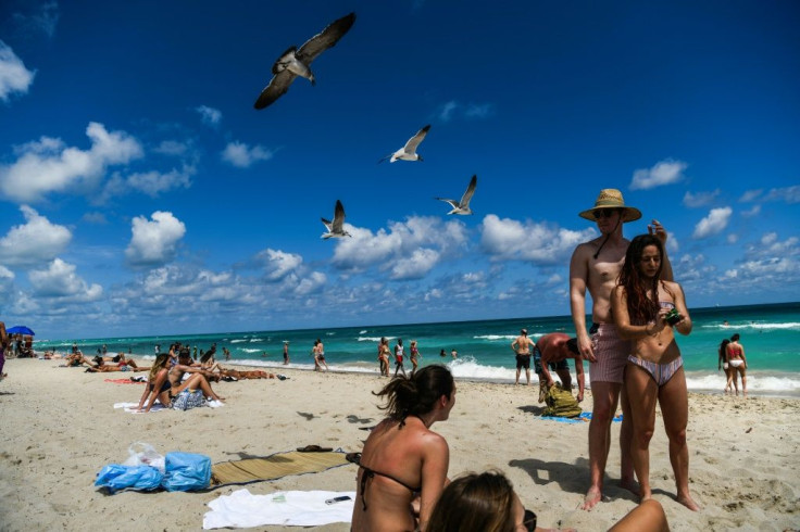 President Donald Trump warned young holidaymakers they could be putting others at risk by continuing to gather at the beach