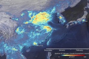 Nitrogen Dioxide Over China