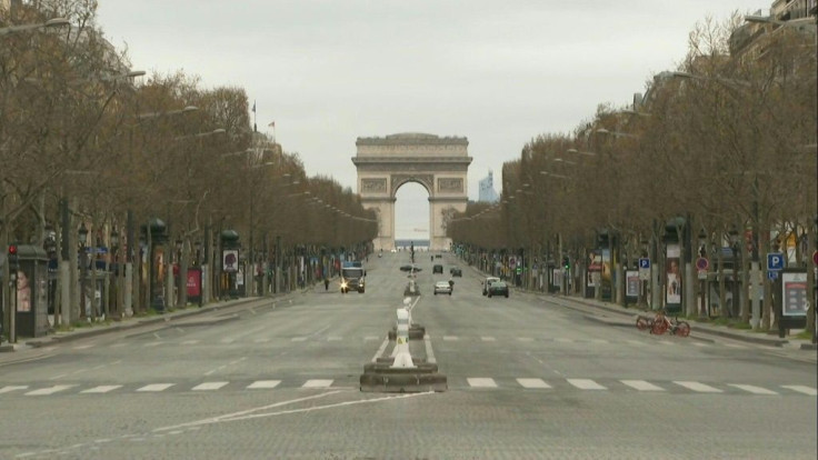 IMAGESThe Champs-Elysées in Paris is almost deserted on the 5th day of confinement in France. 900 million people around the world are confined to their homes in the hope of stopping the coronavirus pandemic, which has already claimed more than 11,400 liv