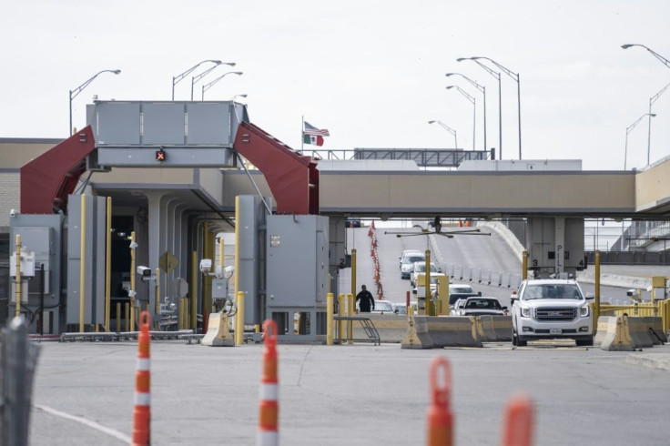 Only a few cars wait to cross the Cordova Bridge of the Americas at the United States-Mexico border in El Paso, Texas