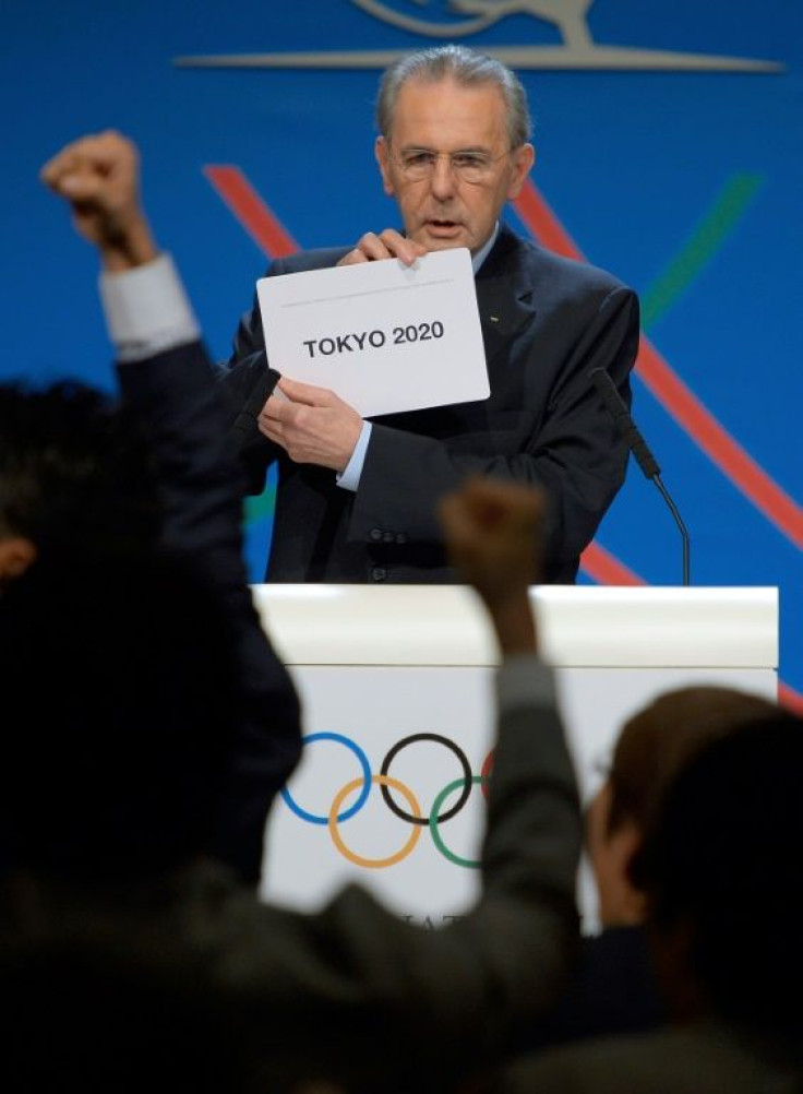 IOC President Jacques Rogge announces "Tokyo" as the winner of the bid to host the 2020 Summer Olympic Games