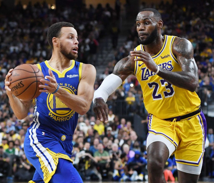 Steph Curry Lebron James, Golden State Warriors, Lakers