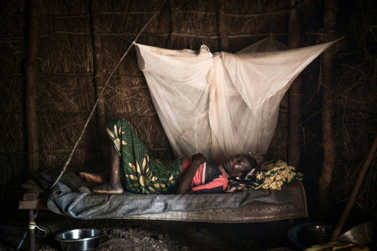 Parts of central Africa have fewer than one doctor for every 10,000 people. Pictured: a patient awaiting surgery last September at a camp for displaced people at Zapai, in the Democratic Republic of Congo