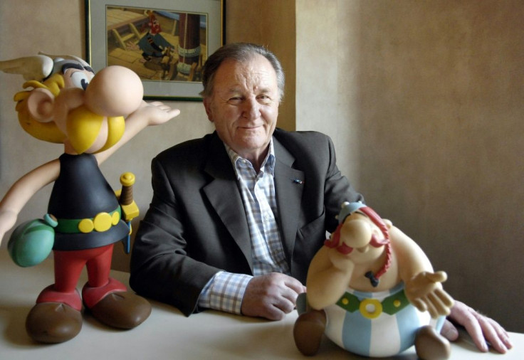 Albert Uderzo created the plucky Gaul Asterix with fellow Frenchman Rene Goscinny in 1959.