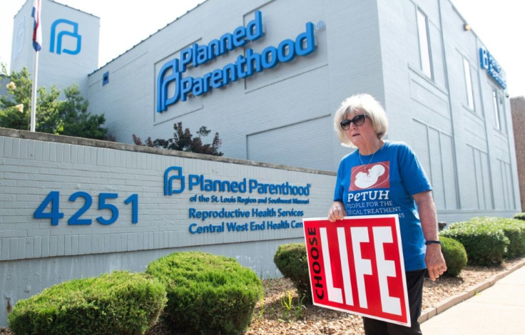 An opponent of abortion outside the only clinic in Missouri that offered the procedure