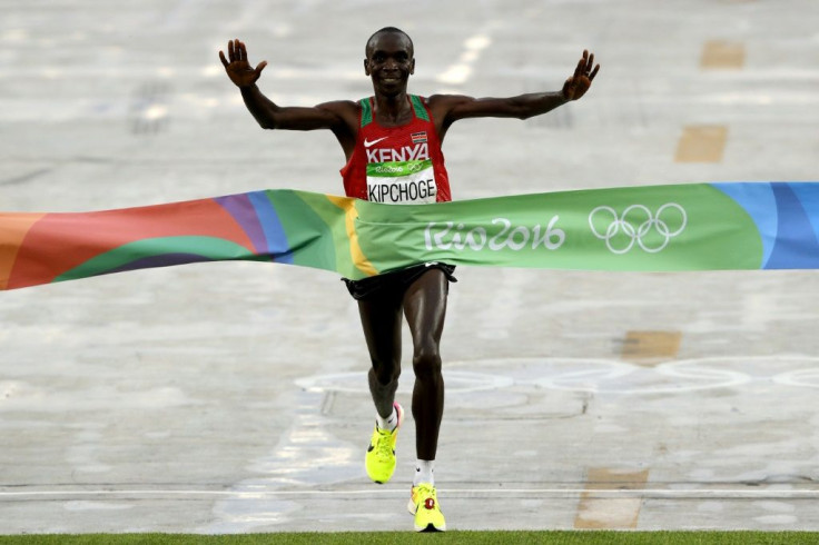 Olympic marathon champion Eliud Kipchoge is prepared to wait to defend his title